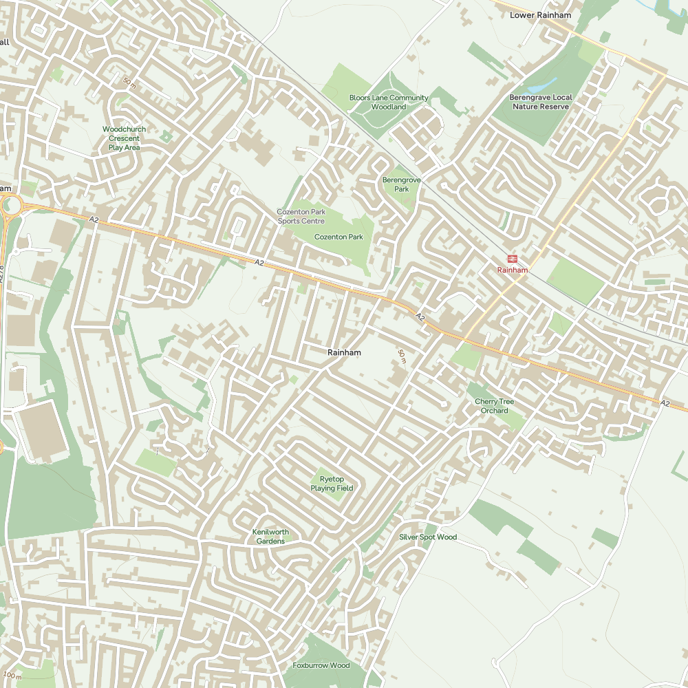 Map of Rainham