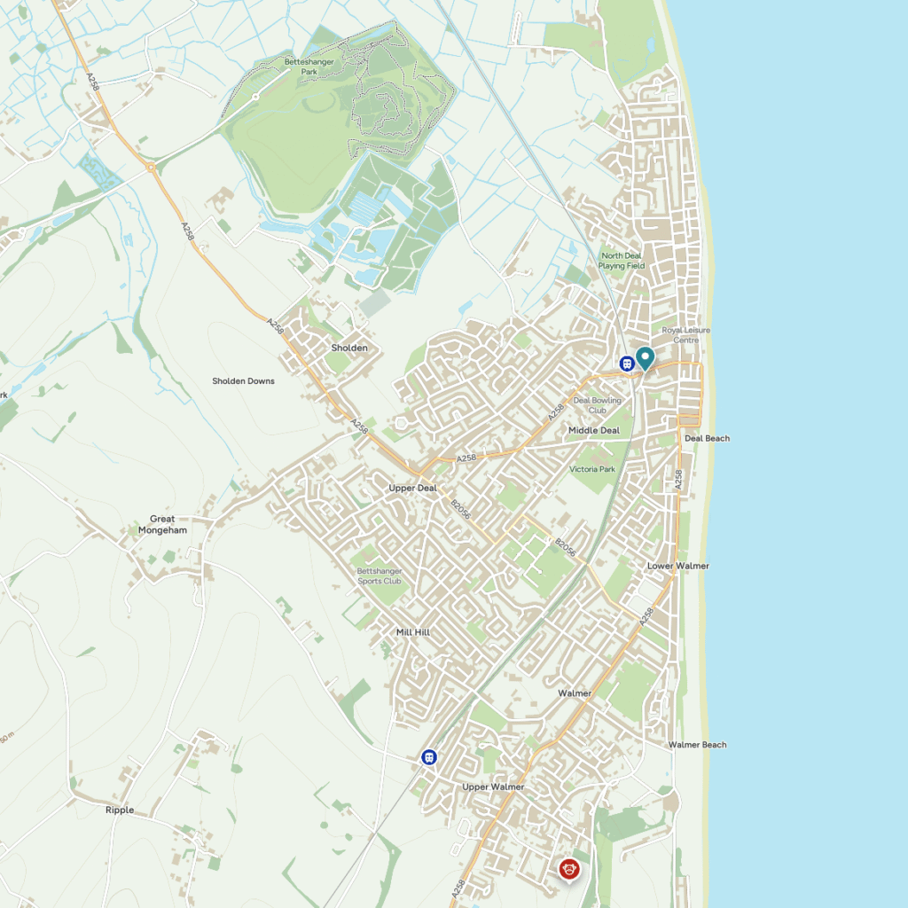 Map of Deal (East Kent)