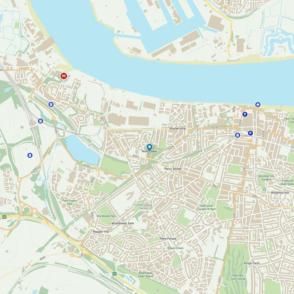 Map of Northfleet